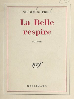 cover image of La belle respire